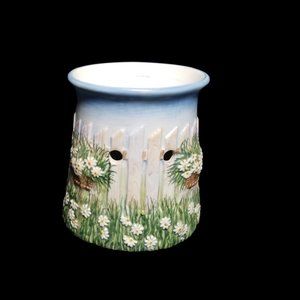 Yankee Candle Tarts Wax Melt Warmer Daisies Baskets Pickett Fence Sculpted